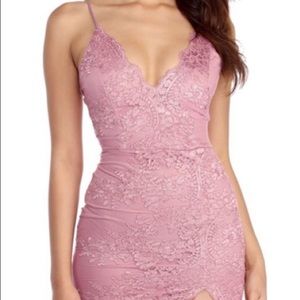 Windsor Pink lace dress Size S WORN ONCE